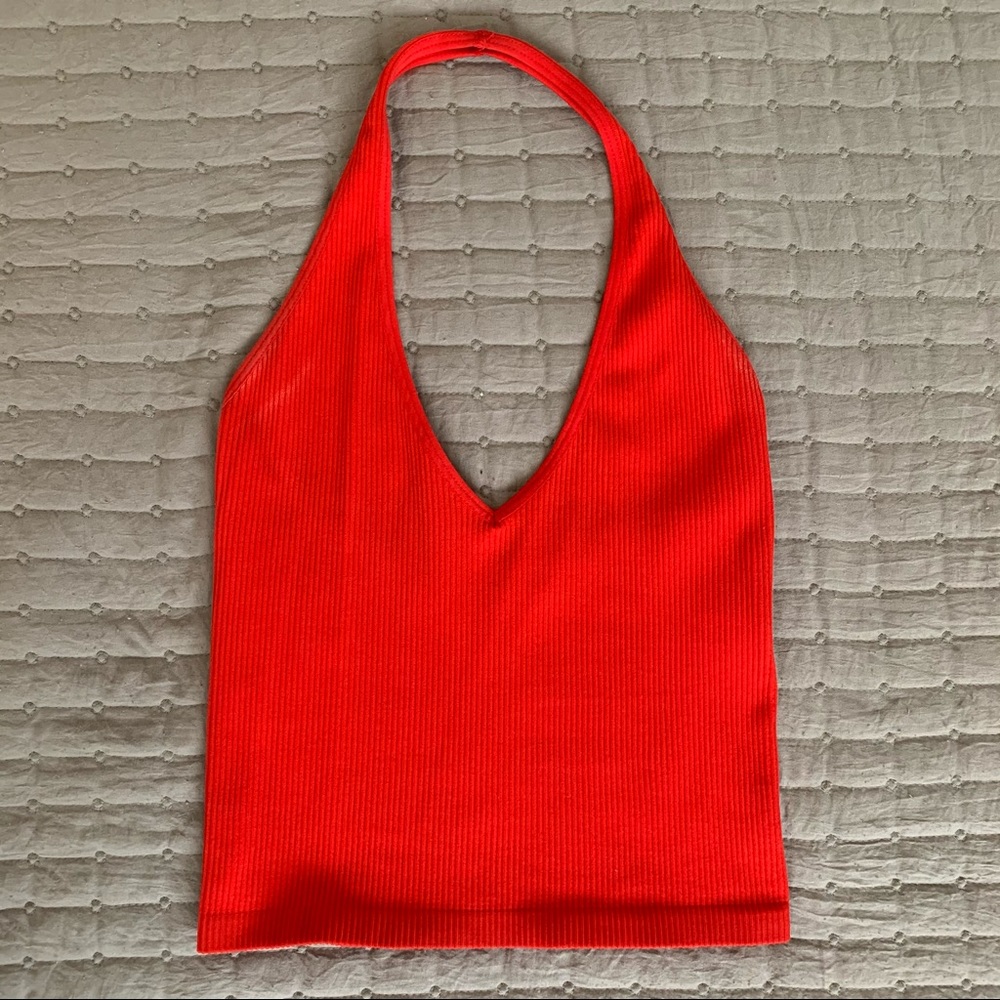 UO Red Halter Top